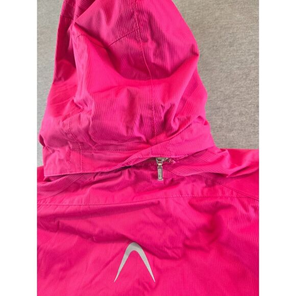 Obermeyer Girls Ski Jacket Size 14 Juniors Coat Pink Hooded Colorblock Insulated - Picture 8 of 14